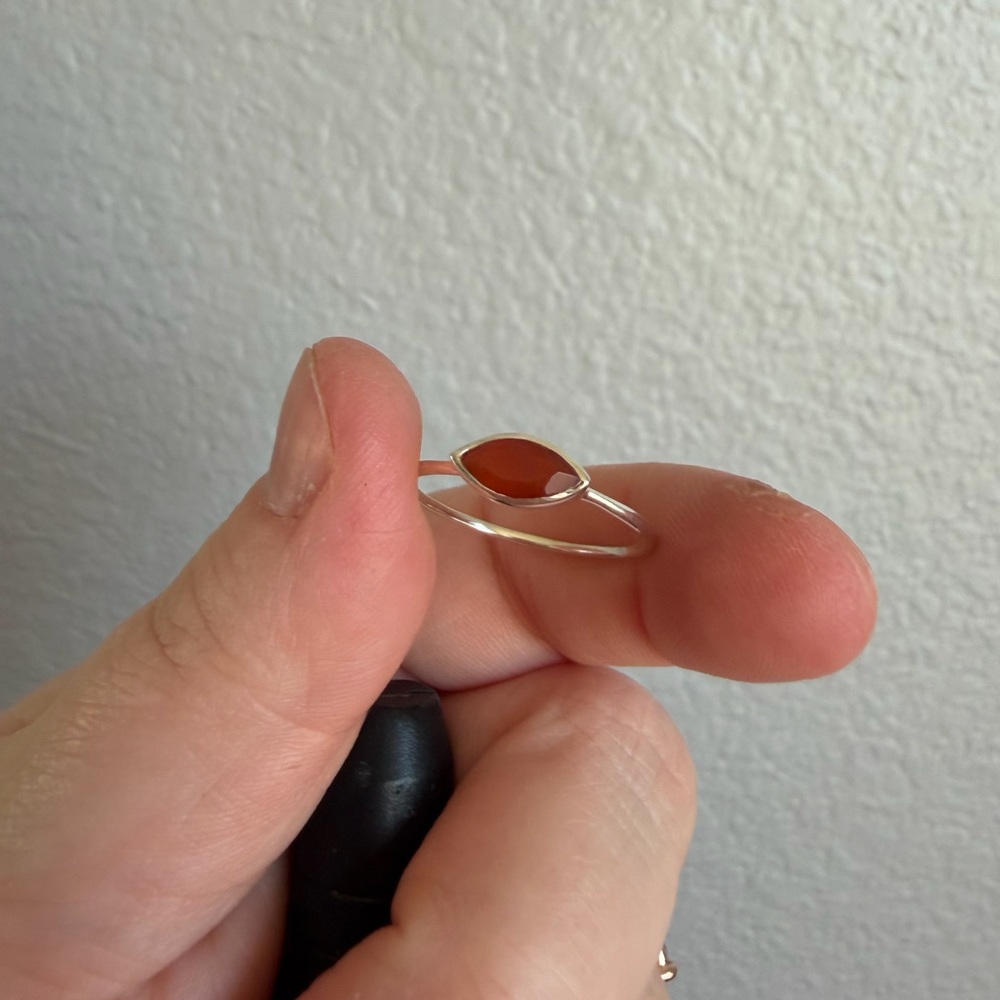 Carnelian Stackable Ring - image 5